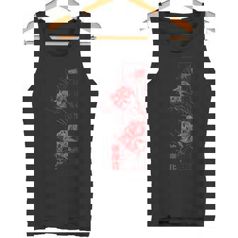 Red Spider Lily Higanbana Japanese Flower Aesthetic Anime Tank Top - Monsterry