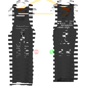 Red Wine Lovers Cabernet Sauvignon Calling Drinker Costume Tank Top - Monsterry