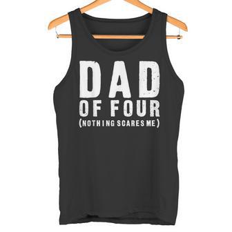 Regalo Para Papá De Cuatro Hijos Papá De Cuatro Hijos Camiseta sin mangas - Regaloses