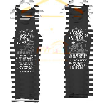 Rejoice In The Birth Of A Brown Skinned Middle Eastern Jesus Tank Top - Monsterry