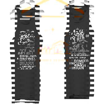 Rejoice In The Birth Of A Brown Skinned Middle Eastern Jesus Tank Top - Monsterry