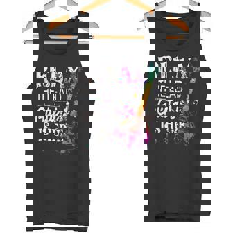 Relax The Lead Guitarist Is Here Shirt Guitar Player Tank Top - Monsterry