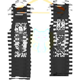 There's a 99 Chance I Don't Care Cat Irony And Sarcasm Tank Top - Monsterry