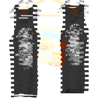 Resting Fish's Face Graphic Fishing Fisherman Tank Top - Monsterry