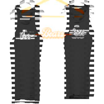 Retro Bears Mascot School Spirit Shirt Bear Sports Tank Top - Monsterry