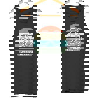 Retro Born To Bike Me Encanta Andar En Bicicleta Camiseta sin mangas - Regaloses