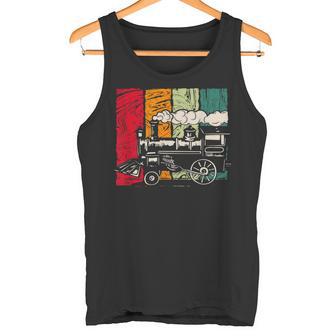 Retro Eisenbahn Lokführer Dampflok Modelleisenbahn Tank Top - Geschenkecke