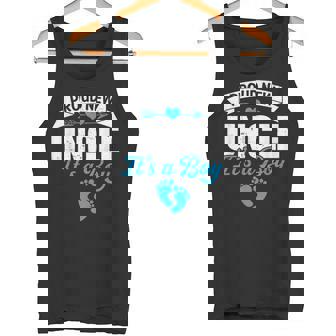 Retro Family Proud New Uncle It's A Boy Gender Reveal Tank Top - Monsterry