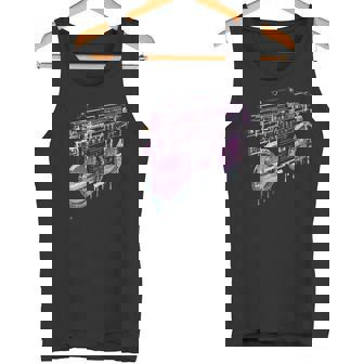 Retro Ghetto Blaster Boom Box 80's 90's Hip Hip Rap Tank Top - Monsterry