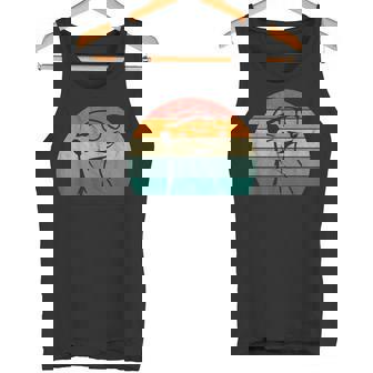Retro Meerkat Multi-Colour Sunset Meerkat Tank Top - Geschenkecke