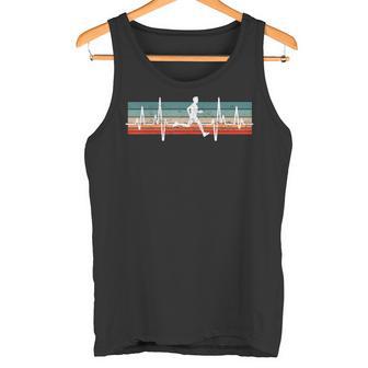 Retro Running Marathon Jogging Heartbeat Ecg Runner Motif Tank Top - Geschenkecke