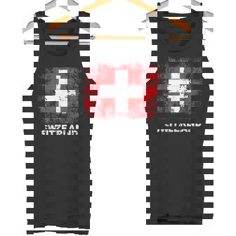 Retro Switzerland Flag Patriotic Swiss Flag Camiseta sin mangas - Regaloses