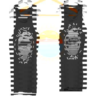 Retro Vintage Boat Just Call Me Captain Tank Top - Monsterry