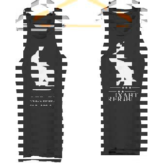 Rex Rabbit Silhouette Tank Top - Monsterry
