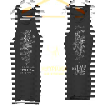 Rise Stronger Kintsugi Japanische Reparatur Keramik Goldenes Herz Tank Top - Geschenkecke
