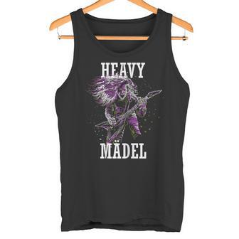 Rock Metal Witziges Heavy Mädel Tank Top - Geschenkecke