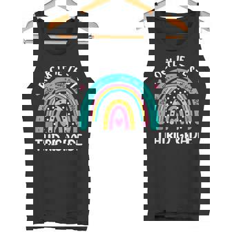 Rock The Test Third Grade Rainbow Test Day Teacher Student Tank Top - Monsterry