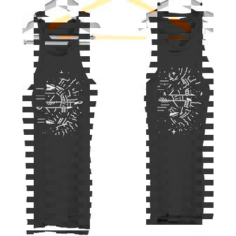 Sagittarius Horoscope Art Zodiac Sign & Astrology Tarot Tank Top - Monsterry