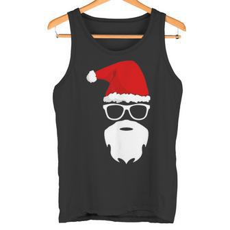 Santa Claus Christmas Hat Beard Sunglasses Christmas Tank Top - Geschenkecke