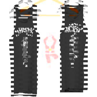 Santa Claus Yoga Pose Namasleigh Namaste Christmas Tank Top Tank Top - Monsterry
