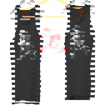 Santa Doing Push-Ups Salle De Sport Entraînement Physique Noël Débardeur e - Cadeauxyz