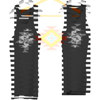 Santa Fe Southwestern Geometric Tribal Pattern Tank Top - Monsterry