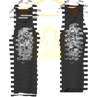 Santa Muerte Holy Death In Prayer Lettering Santa Muerte Camiseta sin mangas - Regaloses