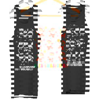 Santa PE Teacher Christmas Xmas Vibes A PE Christmas Tank Top - Monsterry