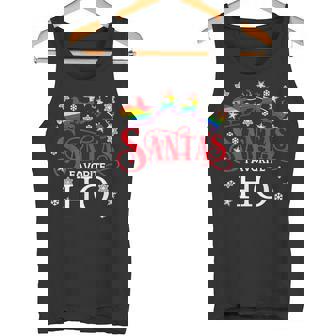 Santas Favorite Ho Gay Christmas Rainbow Lesbian Queer Tank Top - Monsterry