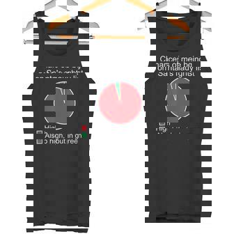 Santa's Naughty List Pie Chart Christmas Tank Top - Monsterry