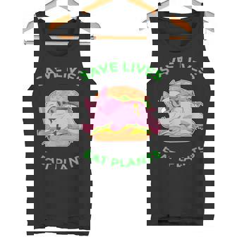 Save Lives Eat Plans Vegan Tank Top - Monsterry