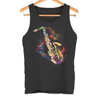 Saxophone Colourful Musician Saxophone For Saxophonists Tank Top - Geschenkecke