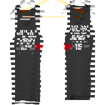 Say Mold Say Mold Will You Marry Me Small -Adults Short Sleeve Crew Neck Classic Fit Tank Top - Monsterry