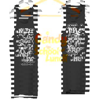 Scary Lunch Lady School Cafeteria Halloween Lunch Lady Tank Top - Monsterry