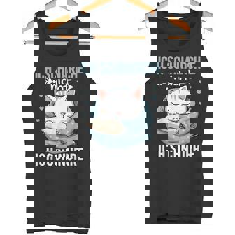 Schlaf Ich Schnarche Nicht Ich Schnurre Katze Katzen Tank Top - Geschenkecke