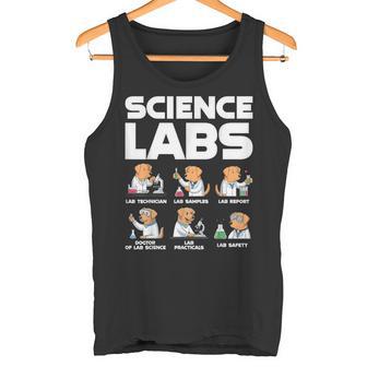 Science Labs Dogs Labrador Retriever Science Teacher Tank Top - Monsterry