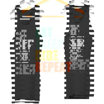Scooter & Patinete Skater Regalo Eat Sleep Ride Repeat Camiseta sin mangas - Regaloses