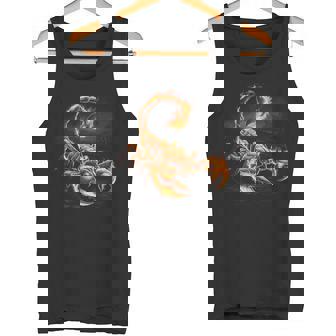 Scorpion Insect Arachnid Cool Fiery Scorpio Graphic Tank Top - Monsterry