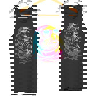 Seal Sunglasses Sea Lion Ocean Animal Tank Top - Monsterry