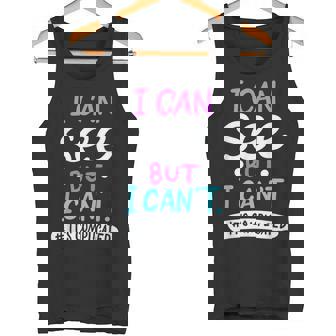 I Can See But It's Complicated Low Vision Blind Person Tank Top - Monsterry