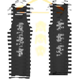 See No Evil Hear No Evil Speak No Evil 3 Wise Monkeys Tank Top - Monsterry