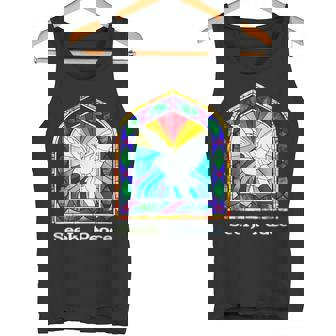 SEEK PEACE Religious Christian Dove Art Design Tank Top - Monsterry