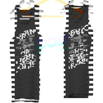Serving God One Decibel At a Time Church Production Tank Top - Monsterry