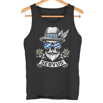 Servus Bayern Skull Bavarian Bua Costume Servus Tank Top - Geschenkecke