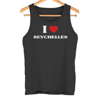 Seychellen I Heart Seychellen Souvenir I Love Seychellen Tank Top - Geschenkecke