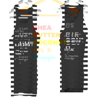 Shea Butter Coconut Oil & Champagne Retro Tank Top - Monsterry
