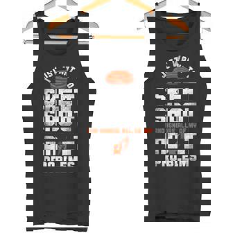 Shotgun Skeet Trap Clay Pigeon Shooting Vintage I Just Want Tank Top - Monsterry