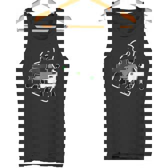 Show Club Lamb With Four Leaf Clovers And Eartags Tank Top - Monsterry