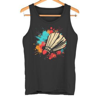 Shuttlecock Graffiti Badminton Lovers Badminton Hall Tank Top - Geschenkecke