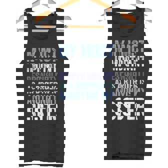 Siblings Rivalry Annoying My Sister Brother Tank Top - Monsterry